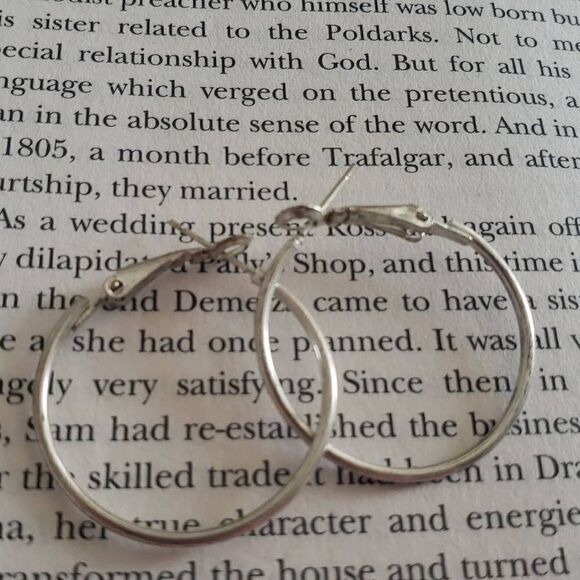 Pink and Silver Hooped Earrings Bundle - Picture 3 of 6